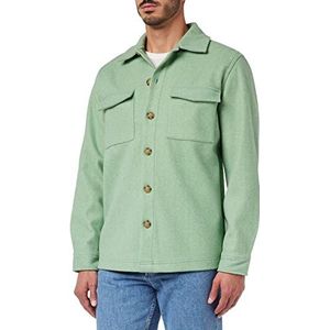 Springfield Overhemd met lange mouwen, gemêleerd, Groen (Groen), XL