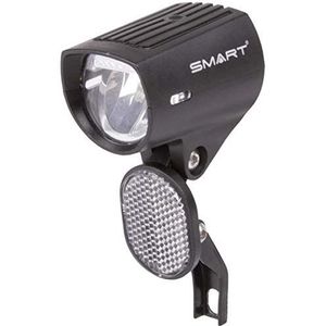 Smart D&E E-Bike koplamp, uniseks, voor volwassenen, zwart