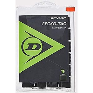 Dunlop Sports Gecko Tac Tennis Overgrip, 12-Grip Pack, Zwart