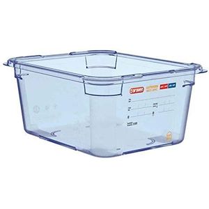 Araven GP585 ABS GN 1/2 formaat voedselopslagcontainer, 150mm x 325mm x 265mm, blauw