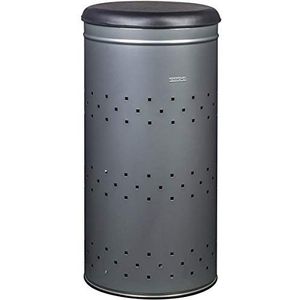 Wasmand, 45 l, grijs/zilver/gelakt