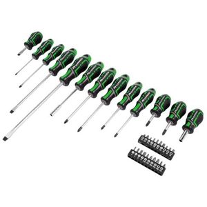 Sealey 33-delige GripMAX® Schroevendraaier & Bit Set - Hi-Vis AK4370HV