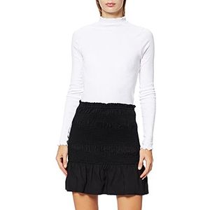 NA-KD Smocked Mini Skirt Rok voor dames, zwart, 40