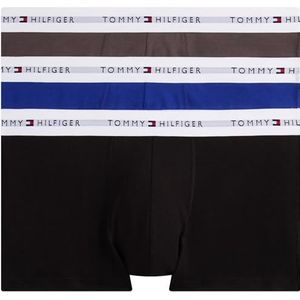Tommy Hilfiger - Underwear Trunk 3P - Boxershorts - Desert Sky/Flora Pink/White - Nauwsluitend