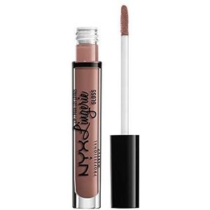 NYX Professional Makeup Lipgloss - Lip Lingerie Gloss, glinsterende glans in nude, voor onweerstaanbaar volle lippen, 3, 4 ml, boter 06
