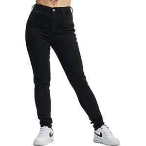 ONLY Onljagger Life High Mom Ankle Dnm Noos Flanellen broek dames,Washed Black/Detail:nas254,26W / 32L