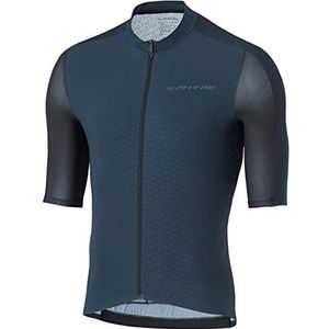 SHIMANO Heren S-PHYRE FLASH shirt met korte mouwen, zwart/blauw, maat XL