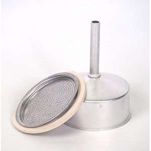Sanfor Vervangend koffiezetapparaat van aluminium, 12 kopjes, trechter + afdichting + filter