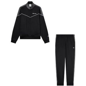 Champion - Legacy - Trainingspak - Zwart - Groot Logo