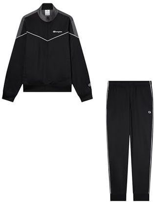 Champion - Legacy - Trainingspak - Zwart - Groot Logo