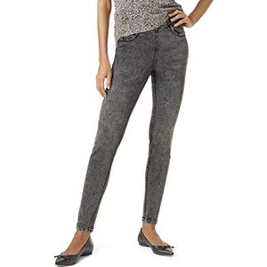 HUE Omkeerbare legging met hoge taille voor dames, Medium Grey Wash/Black, XL