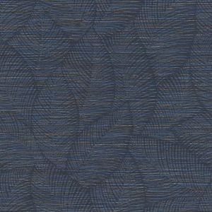 Rasch Behang 866803 - Vliesbehang met bladeren in donkerblauw uit de collectie Symphony - 10,05 m x 0,53 m (LxB)