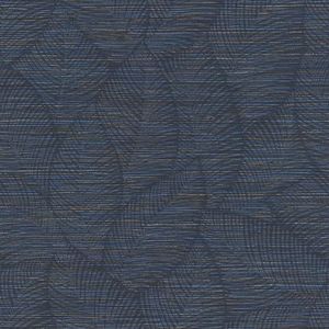 Rasch Behang 866803 - Vliesbehang met bladeren in donkerblauw uit de collectie Symphony - 10,05 m x 0,53 m (LxB)