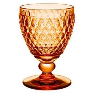 Villeroy & Boch – Boston Apricot witte wijnglas, kristalglas gekleurd oranje, inhoud 125ml
