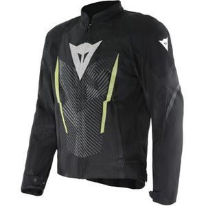 DAINESE Herosphere Air Tex Motorjas van stof, geventileerd en voor de zomer, voor heren, zwart/wit/geel, maat 60