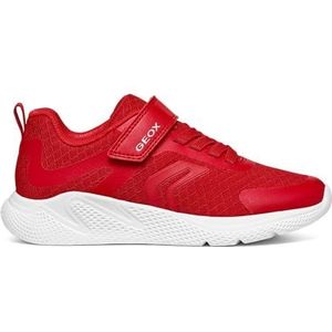 Geox J SPRINTYE Boy A Sneaker, rood, 33 EU, rood, 33 EU