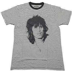 Rolling Stones Het T-shirt Keith Striped Officiële Unisex Zwart & Wit, Wit, XXL