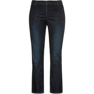 Ulla Popken Dames jeggings denim, Sienna broek, donkerblauw (dark blue denim), 42