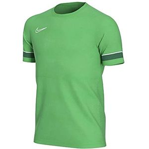 Nike Boy's Dri-Fit Academy 21 shirt met korte mouwen, Lt Green Spark/Wit/Pine Groen/Wit, XS