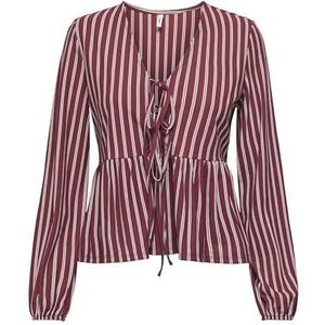 Onljally L/S Tie Top JRS, Cabernet, M