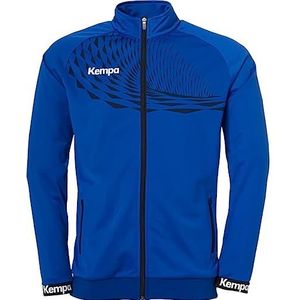 Kempa Herren Wave 26 Poly sport-voetbal trainingssweatshirt voor jongens, sweatjack, blauw (koningsblauw/marineblauw), L