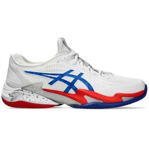 (株) アシックス Court FF 3 Novak Clay, herensneakers, maat 39, wit (Asics Blue), 39 EU