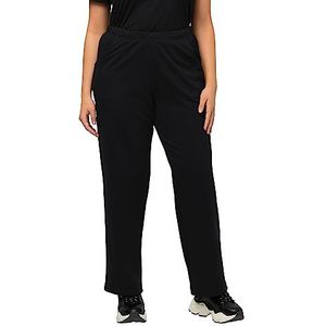 Ulla Popken Grote maten dames sportbroek joggingbroek, zwart (10), 54-56 EU