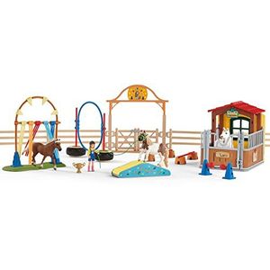 schleich 72149 Agility bij de paardenbox, vanaf 3 jaar, Farm World - speelset, onderdelen