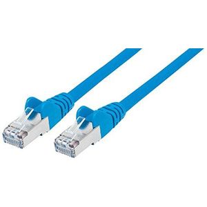 Intellinet Netwerk Patchkabel, Cat5e, 0,25 m, CCA, U/UTP, PVC, Vergulde Contacten, Snagless Cat7 kabel/Cat6A stekkers, koper, S/FTP, LSOH 0.25 m Blauw