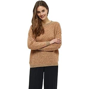 Minus Dames Stormy Knit Trui, Zand Gestreept, L