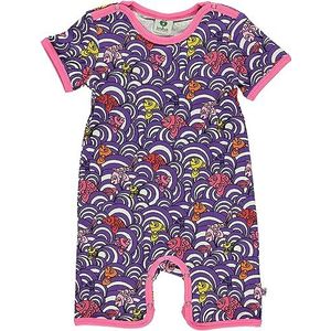 Småfolk Baby Meisjes Body Suit Ss/Sl. Fish Peuter and Peuter Kostuums, Purple Heart, 92