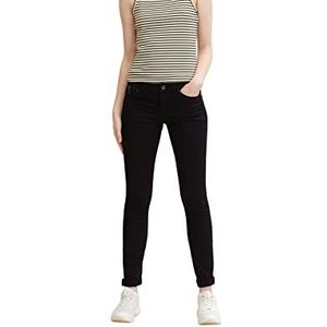 TOM TAILOR Denim Dames jeans 202212 Jona Extra Skinny, 10244 - Clean Dark Stone Black Denim, 31W / 34L