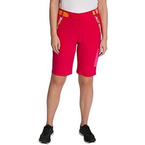 Ulla Popken Dames fiets-functionele bermuda, slijtvast, zakken met rits, donker azalee, 42