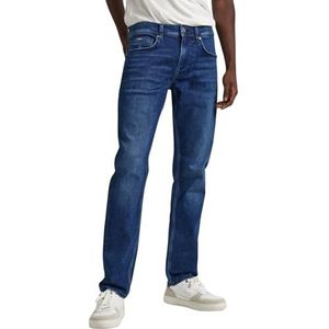 Pepe Jeans - PM207389CT6 - Slim Jeans - Blauw - Casual - Duurzaam Katoen