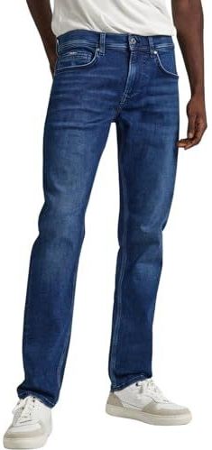 Pepe Jeans - PM207389CT6 - Slim Jeans - Blauw - Casual - Duurzaam Katoen