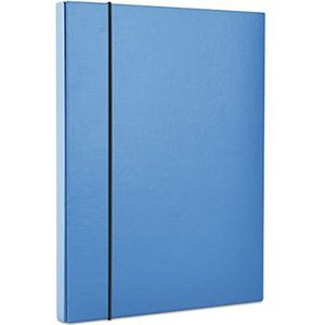Verzamelbox met elastiek OFFICE PRODUCTS PP A4/40 blauw/type uitgebreid/stijl met elastiek/materiaal karton/pp/fineer-eenzijdig/kleur blauw/formaat A4
