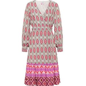 IZIA Wikkeljurk voor dames 19323093-IZ01, lila meerkleurig, XS, Wikkeljurk, XS