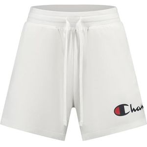 Champion Legacy Icons W Contrast Logo Cotton Lycra Shorts, Wit, S Dames SS24, Wit, S