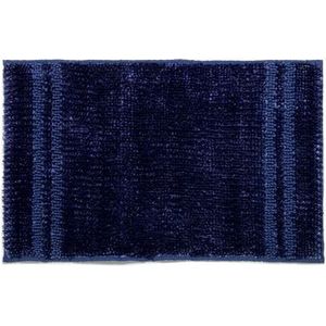 Sweet Home - Badtapijt Shiny, antislip, 50 x 80 cm, marineblauw