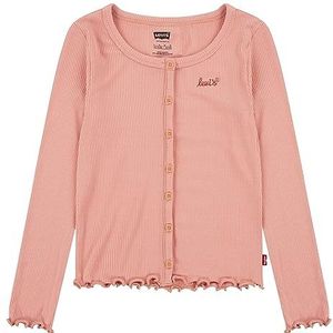 Levi's Meisjes Lvg Solid Ls Ronde Hals Rib tot 3ej294 Vest, Terra Cotta, 8 jaar