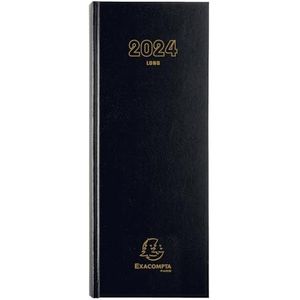 Exacompta 38571 agenda lang 34 x 13,5 cm zwart