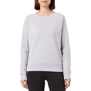 4F Sweatshirt voor dames, COLD LIGHT GREY MELANGE, XXL