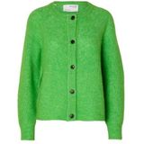 SELECTED FEMME Gebreid damesvest met lange mouwen, classic green, XS