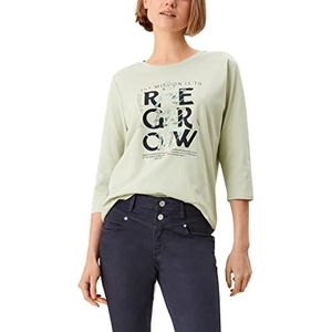 s.Oliver Dames T-shirt 120.10.202.12.130.2109571 T-shirt met opdruk 'Saw Placed Print, XS