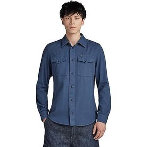 Marine Slim Shirt, Blauw (Rank Blue Gd D20165-d454-g084), XXL