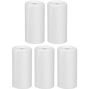 GlobalCrown Thermisch papier voor kinderen, instant camera's, 5 rollen navulpapier, thermisch printerpapier, wit, nul inkt, printpapier, beste keuze voor instant printcamera's (5 rollen)