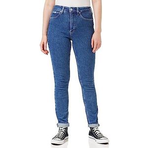 Calvin Klein Jeans Skinny broek met hoge taille voor dames, Denim Medium, 33W / 30L