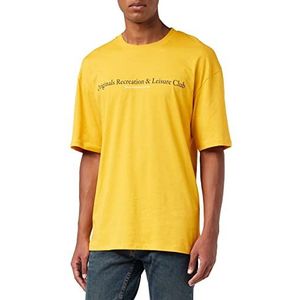 Jack & Jones JORBRINK City Tee SS Crew Neck T-shirt, Golden Rod, S