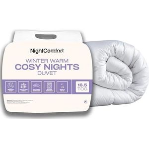 Night Comfort Cosy Nights Anti-Allergie Eenpersoonsdekbed - Ademend Premium Non-Woven Cover met Lichtgewicht Hypoallergeen Hollowfiber Vulling Beddengoed Quilt (16,5 TOG, Tweepersoons)