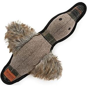 Ancol Heritage Tweed pluche hond speelgoed selectie, eend/been/vos/haas, eend, 0,2 kg